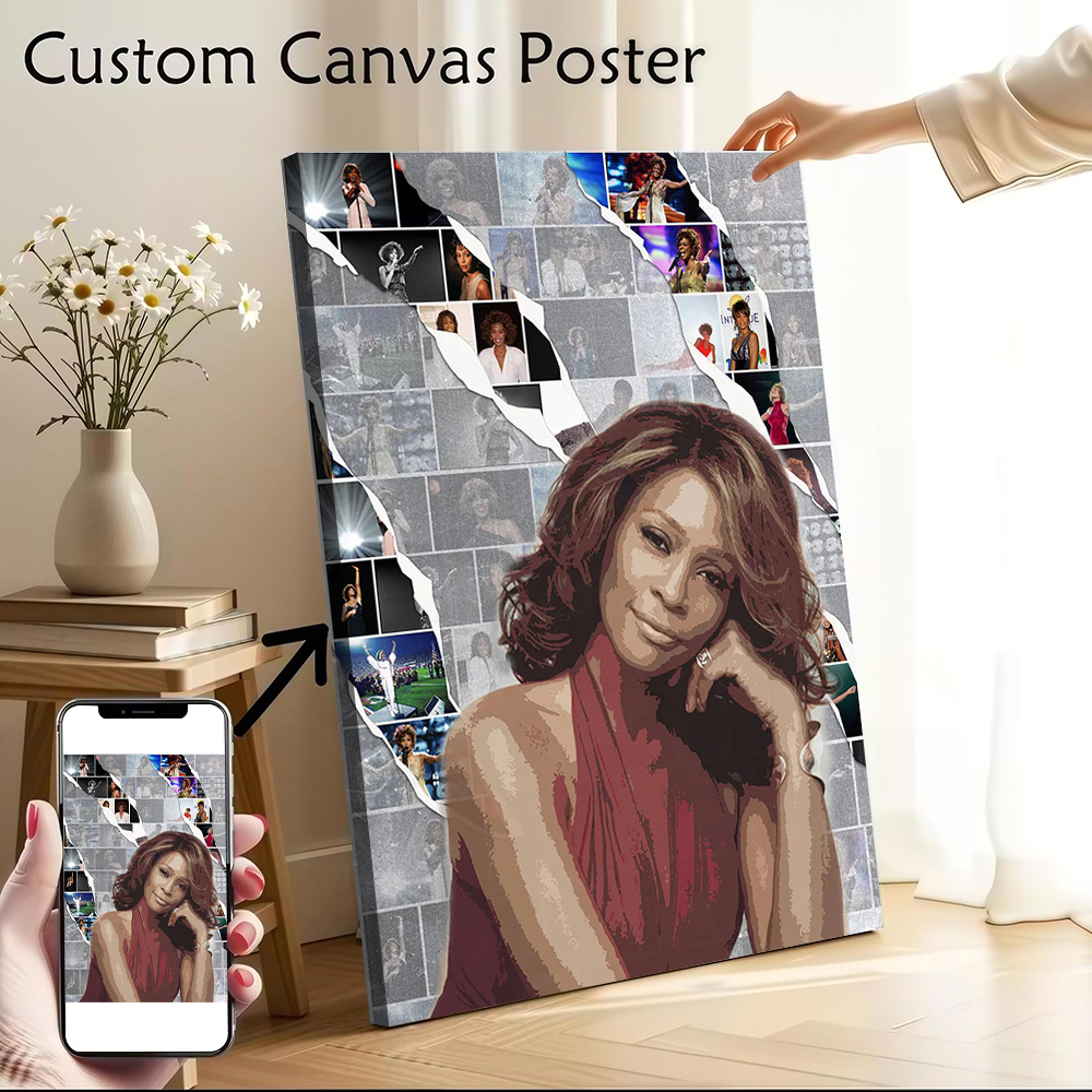Home Decor Houston - ホイットニーヒューストンキャンバスポスター壁アートカスタマイズ可能な高品質プリント画像ゲーマー装飾用家の装飾アイテム絵画