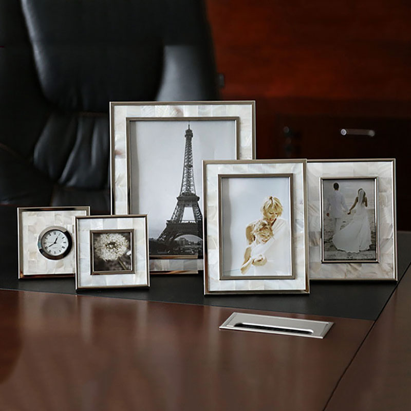 Bamboo Photo Frame - 装飾的な写真のフレーム,ヨーロッパのシェル,金のフレーム,ポートレート,フレーム,結婚式,誕生日,記念日,机の装飾