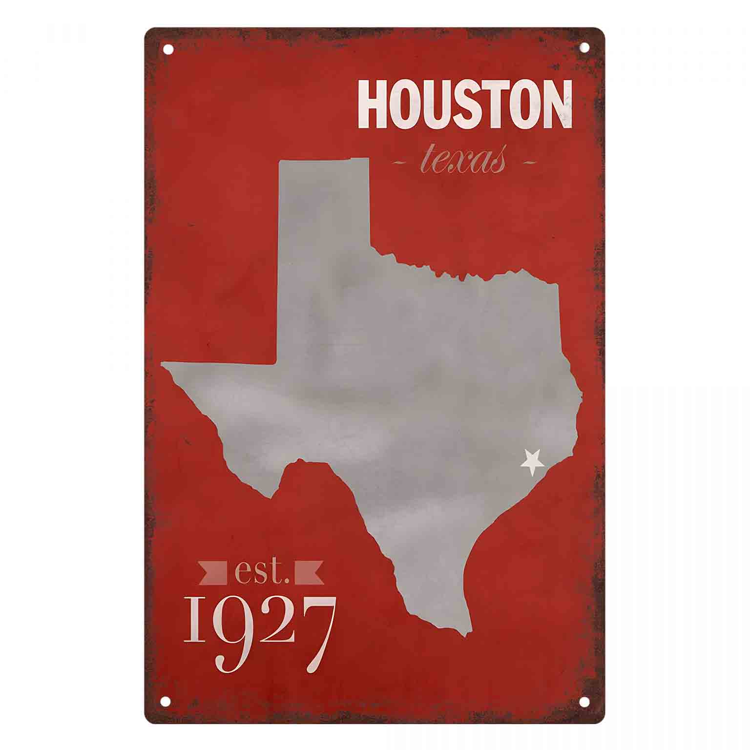 Home Decor Houston - 2D フラット 1 個 「ヒューストン テキサス