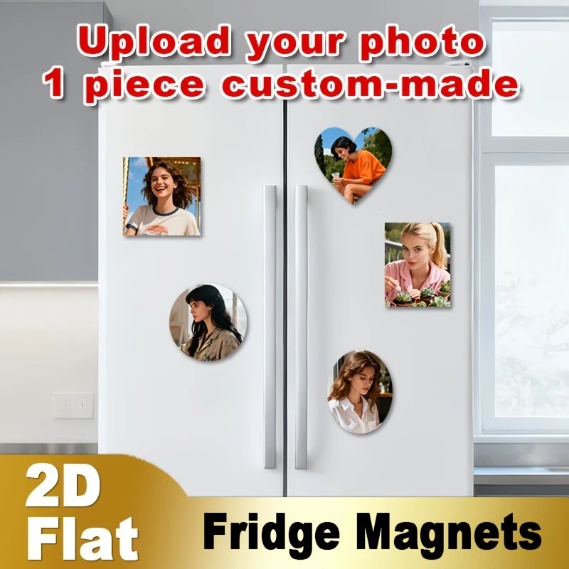 Home Decor Inspo - カスタム写真冷蔵庫マグネット 2D フラットパーソナライズされた写真冷蔵庫マグネットカスタマイズされた家族ペット写真キッチン家の装飾