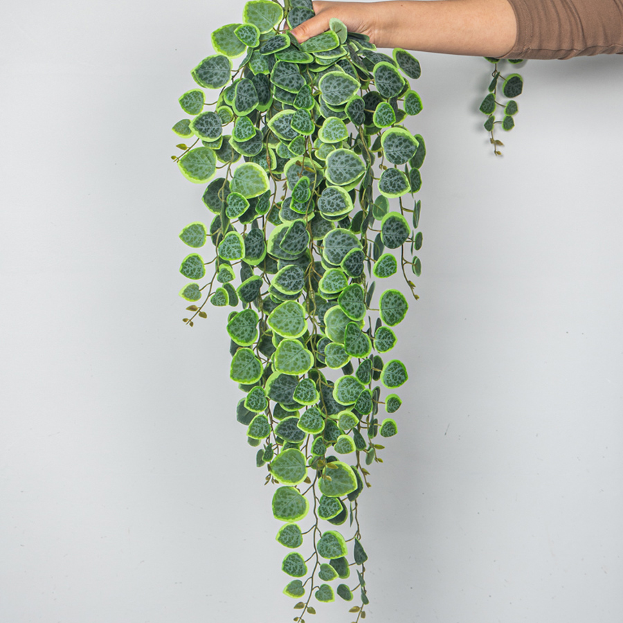 Rattan Plant Basket - 60-80 センチメートル人工つる熱帯ユーカリ植物プラスチックマネーリーフ壁掛け籐結婚式家の庭の装飾