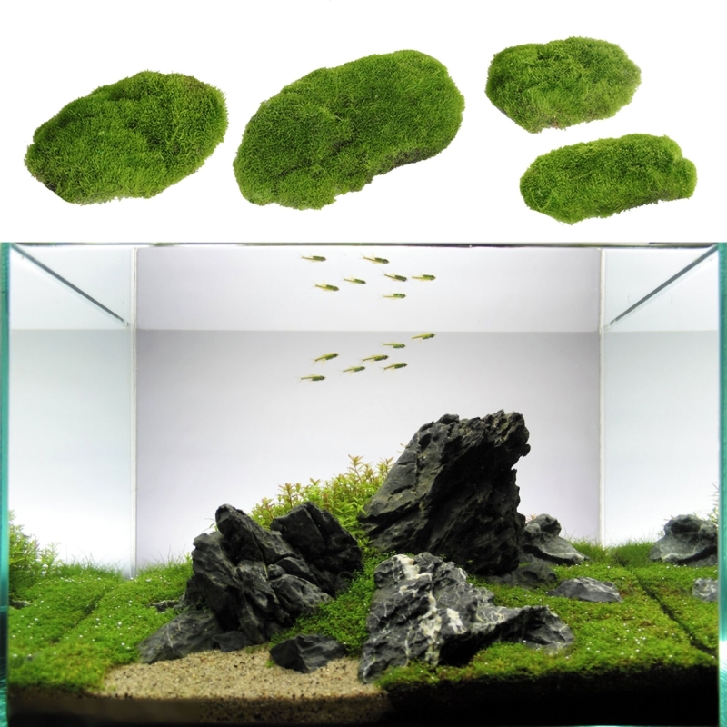Home Decor Ikea - 4 個芸術的な人工苔枕フェイク苔工芸品の装飾家庭や庭の盆栽風景工芸ドロップシッピング