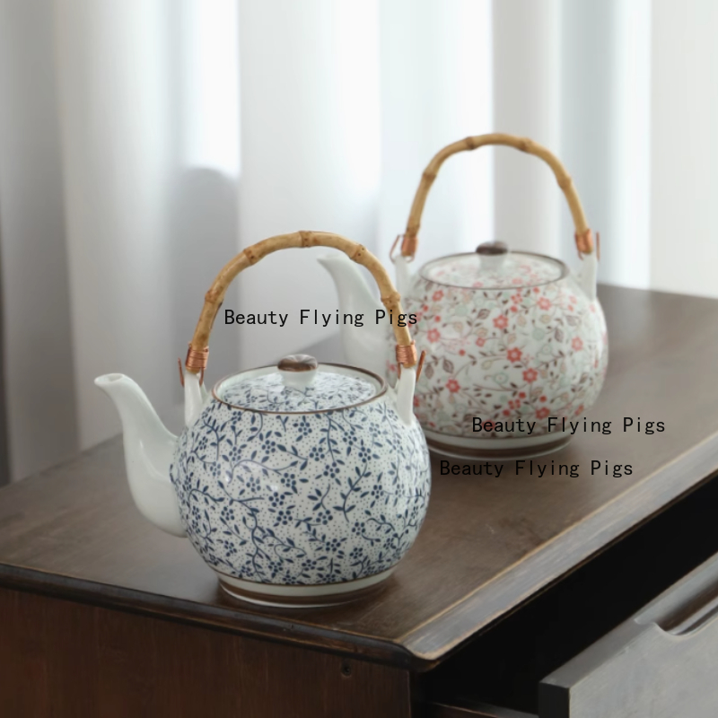 Home Decor Ikea - 1100 ミリリットルセラミックティーポットセラミック和風ティーポットフィルタースクリーンティーセットアクセサリー家庭用茶室器具