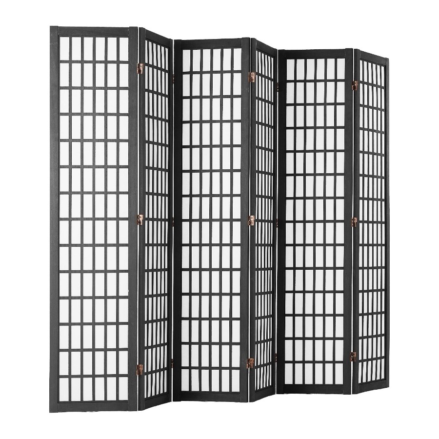 Home Decor Wall Panels - 6枚パネルの和風間仕切り折りたたみ式プライバシースクリーン、屋内用ポータブル仕切りと装飾スクリーン、部屋の区切り用