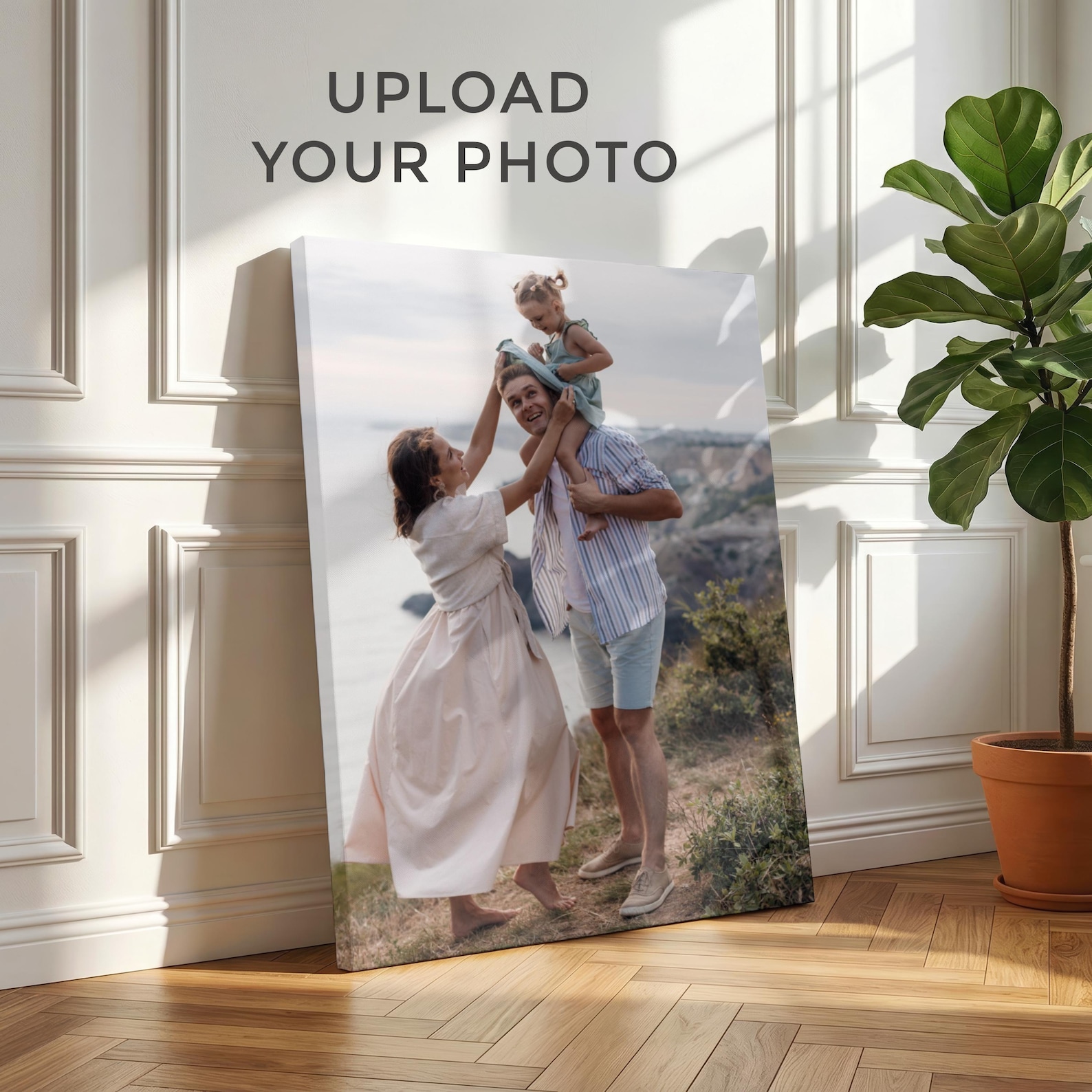 Home Decor Inspo - パーソナライズされた写真キャンバス、カスタムファミリーウォールアート、大型写真キャンバス、結婚祝い、写真からキャンバスへのプリント、家の装飾ウォールアート