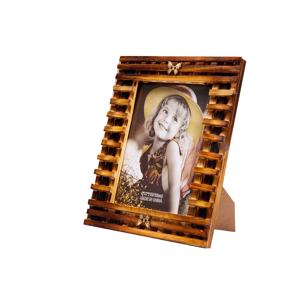 Bamboo Photo Frame - 家の装飾用の竹製額縁、非常にクラシックな写真プリント、YBPF003、1ロットあたり2個