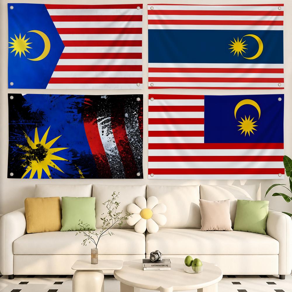 Home Decor Malaysia - マレーシアの国旗、旗、部屋、寮、キャンプ、パーティー、家の装飾ギフト
