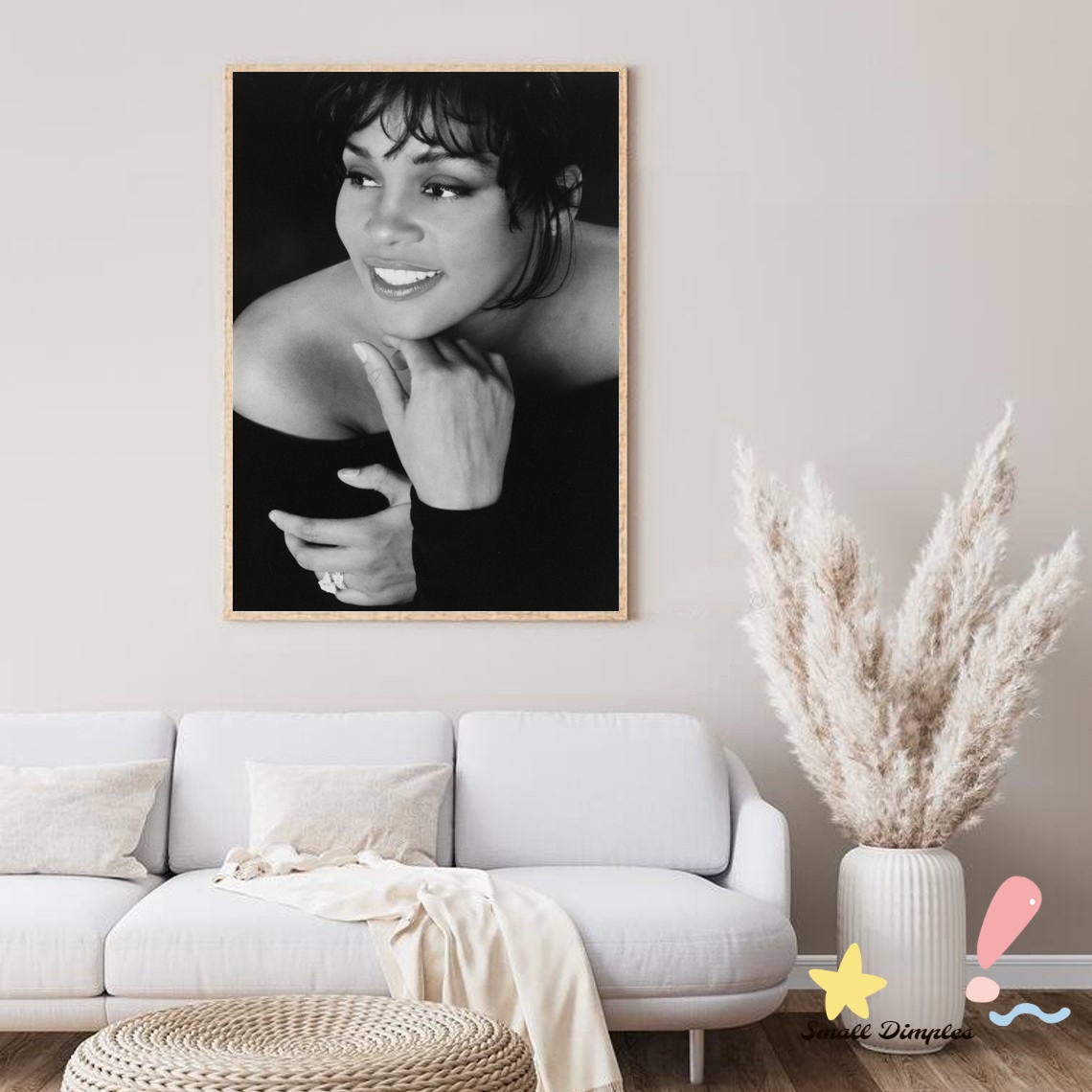 Home Decor Houston - ホイットニーハウストンミュージックスターポスター、キャンバスアートプリント、家の装飾、壁画、フレームなし