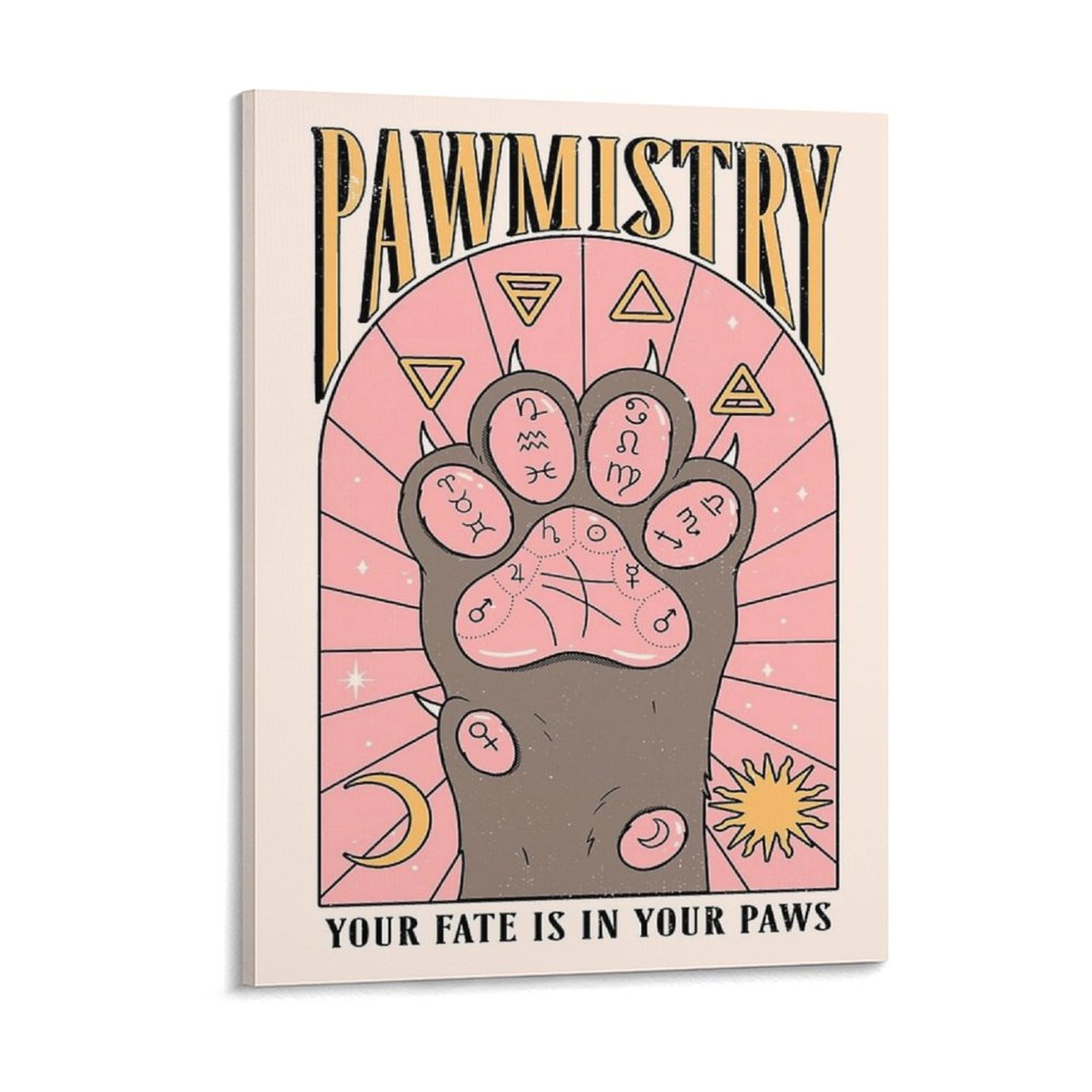 Home Decor Mirror - Pawmistry キャンバス絵画ポスター映画キャラクタークラブパーティー家の装飾フレーム壁絵画
