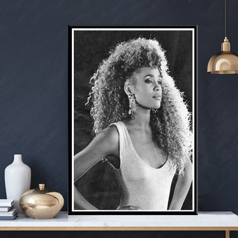 ポスターとプリントの女性のための白と黒のキャンバスの絵,ディ - Home Decor Houston のレビューと価格