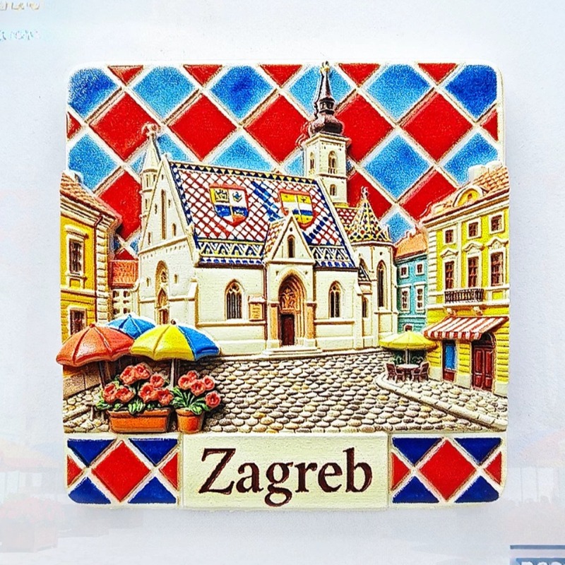 クロアチア冷蔵庫マグネット旅行お土産家の装飾ザグレブ冷蔵庫ス - Home Decor Zagreb のレビューと価格