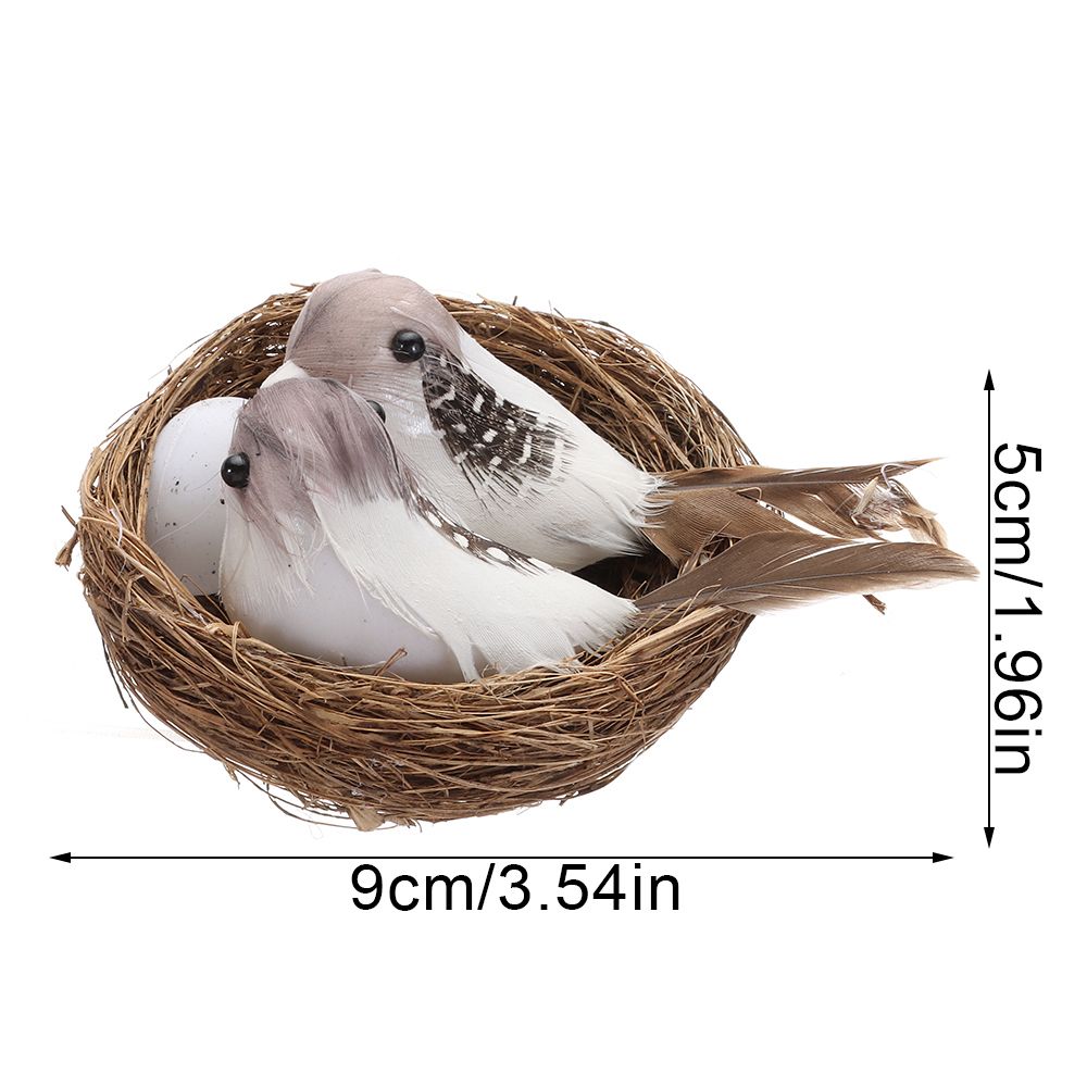1 セットシミュレーション鳥現実的な羽の鳥の巣鳥の卵人工クラ - Home Decor Ikea のレビューと価格