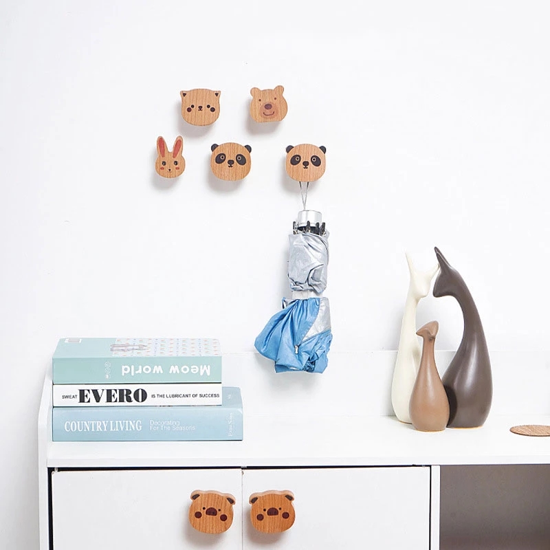 木製かわいい動物コートフック無垢材ホルダー洋服キー装飾フック - Home Decor Ikea のレビューと価格
