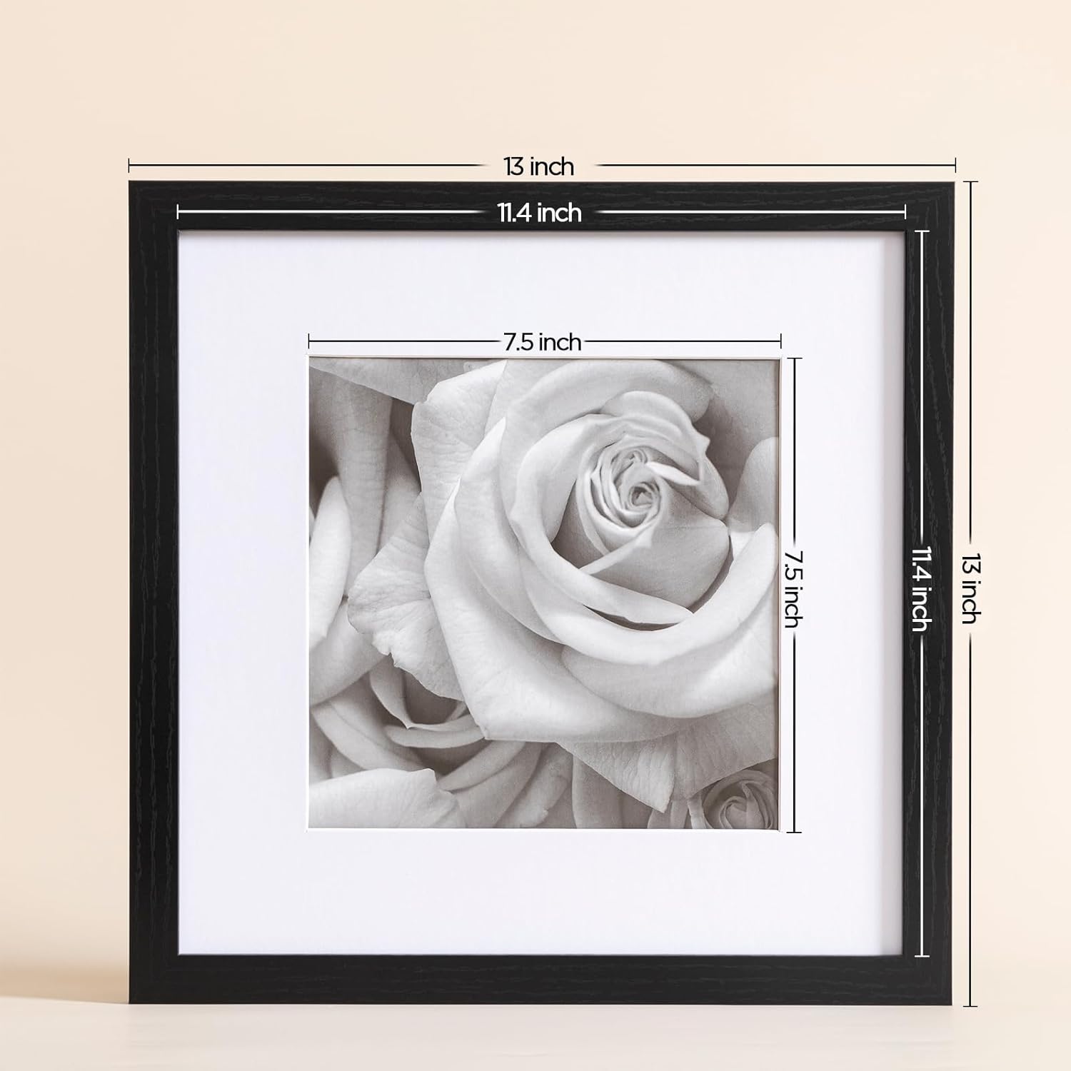 12x12インチ写真フレーム9個セット クラシックギャラリー - Bamboo Photo Frame のレビューと価格