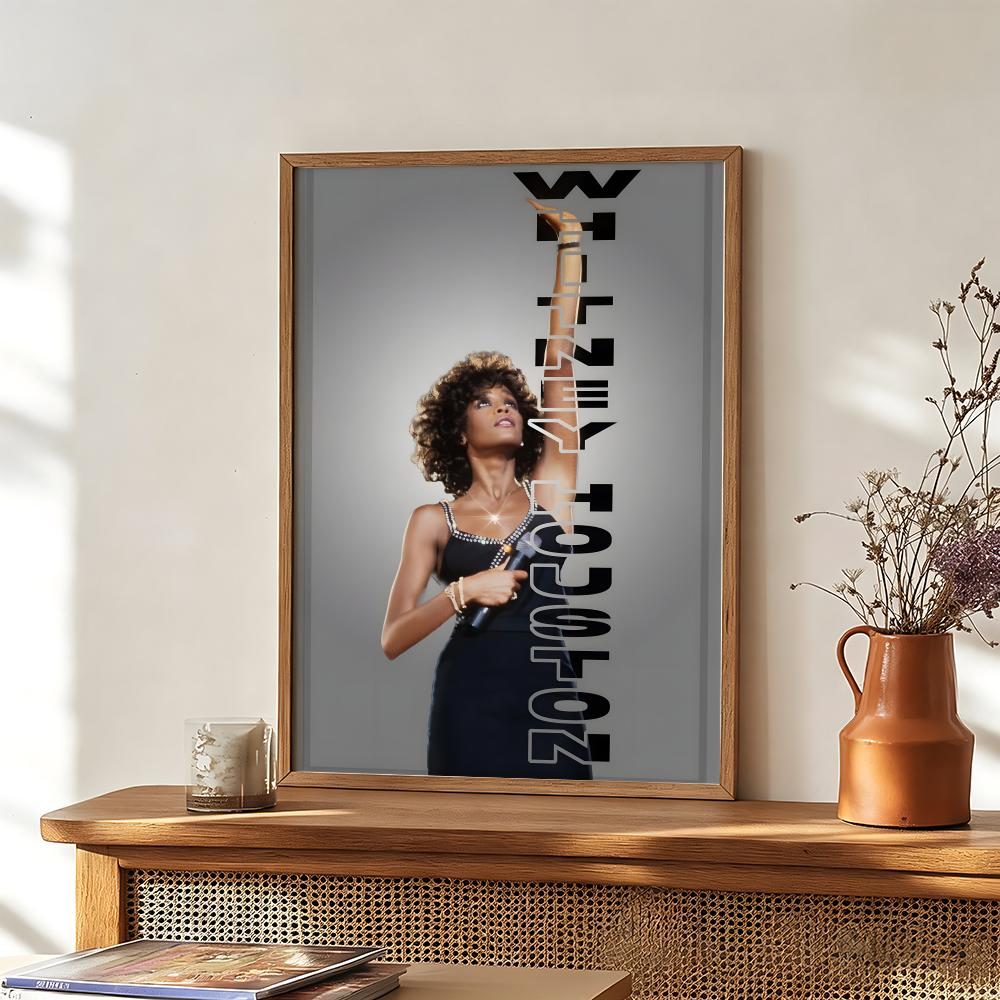 音楽 W-ウィティニー H-ヒューストン ポスター 粘着紙プ - Home Decor Houston のレビューと価格