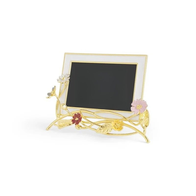 野生の花の絵画棚装飾フォトフレーム、家の装飾ギフト - Bamboo Photo Frame のレビューと価格