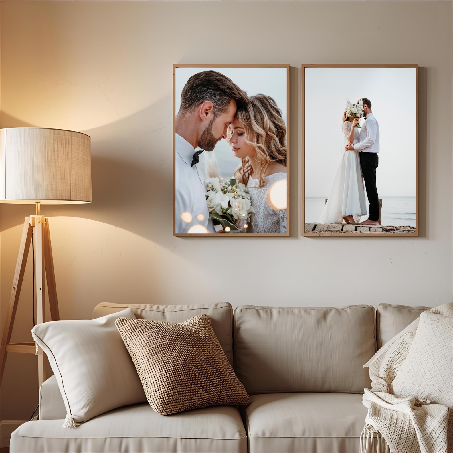 パーソナライズされた写真キャンバス、カスタムファミリーウォー - Home Decor Inspo のレビューと価格