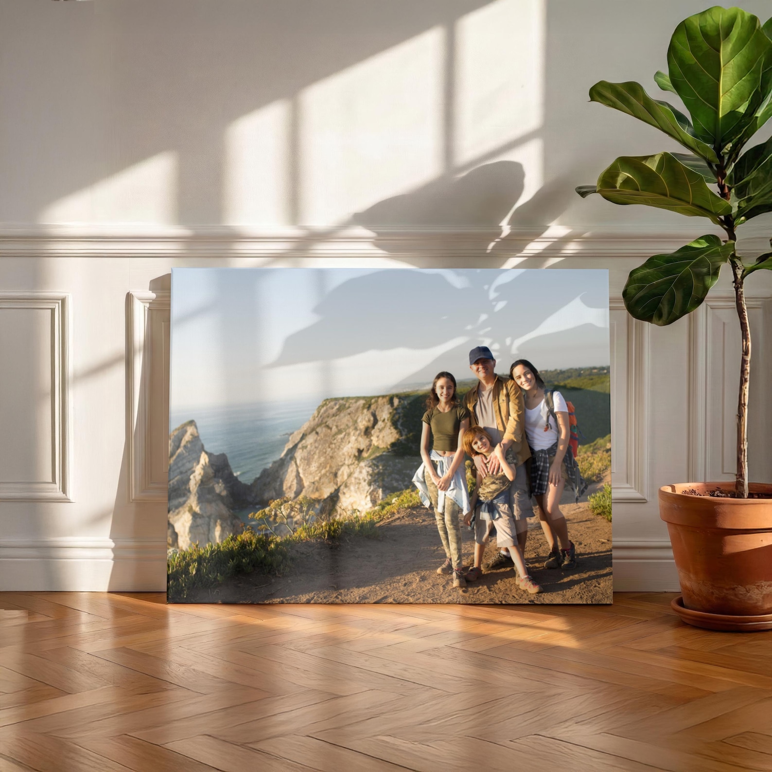パーソナライズされた写真キャンバス、カスタムファミリーウォー - Home Decor Inspo のレビューと価格