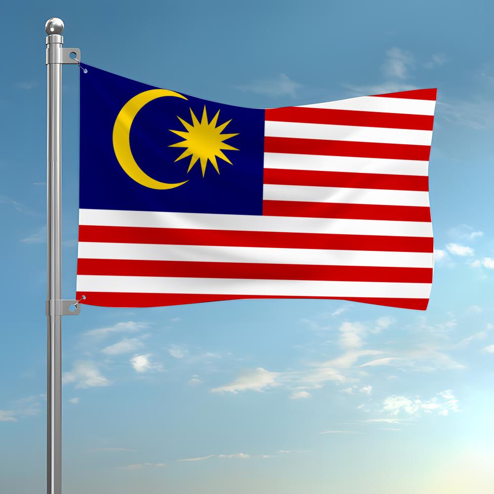 マレーシア国旗カスタム壁掛け背景アートバナー寝室ホームリビン - Home Decor Malaysia のレビューと価格