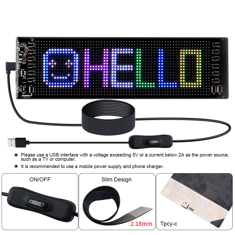 LEDマトリックスピクセルパネルスクロール式明るい広告LED - Home Decor Inspo のレビューと価格