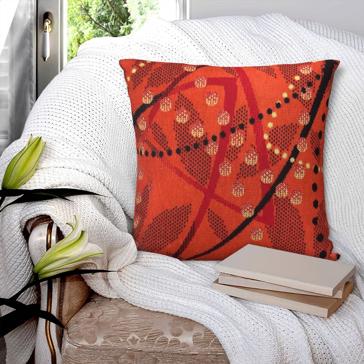 プライオリティメルボルントラムシートスクエア枕カバーポリエス - Home Decor Melbourne のレビューと価格