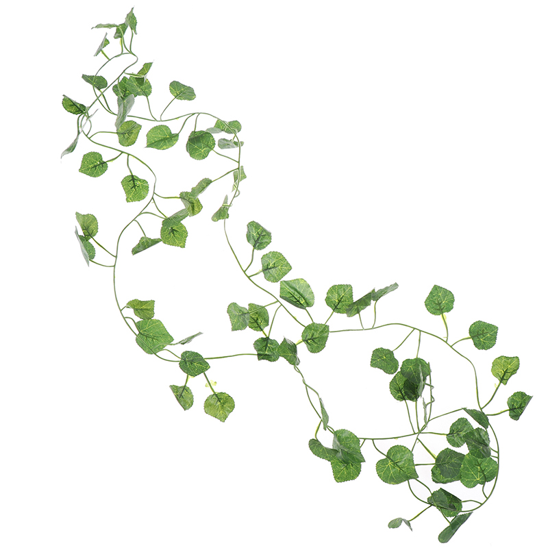 2.0mの人工つる植物、緑の葉の吊り下げ装飾、ラタンのリアナ - Rattan Plant Basket のレビューと価格