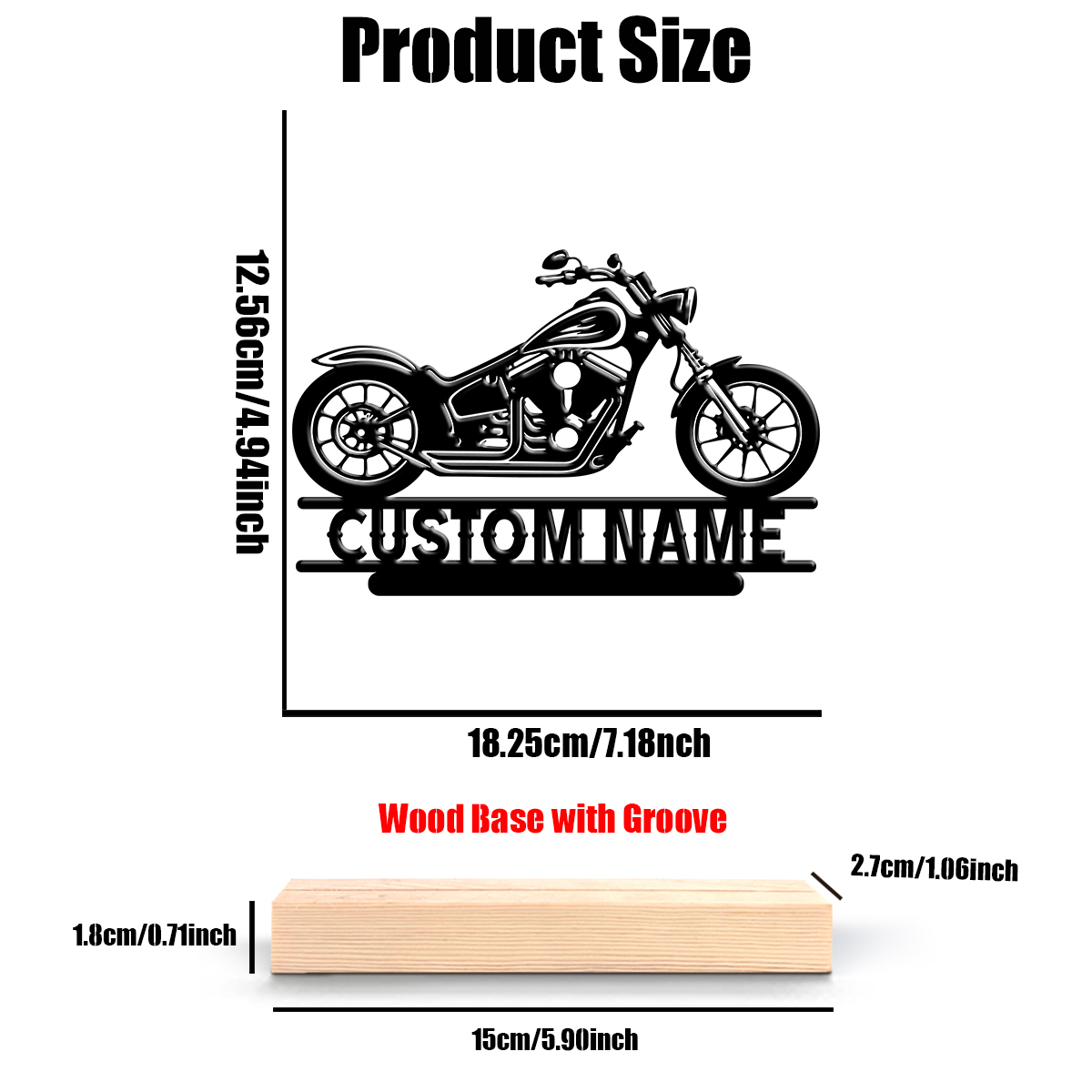 1個入りカスタムネームロードバイク木製ベースメタルアートオー - Home Decor Inspo のレビューと価格
