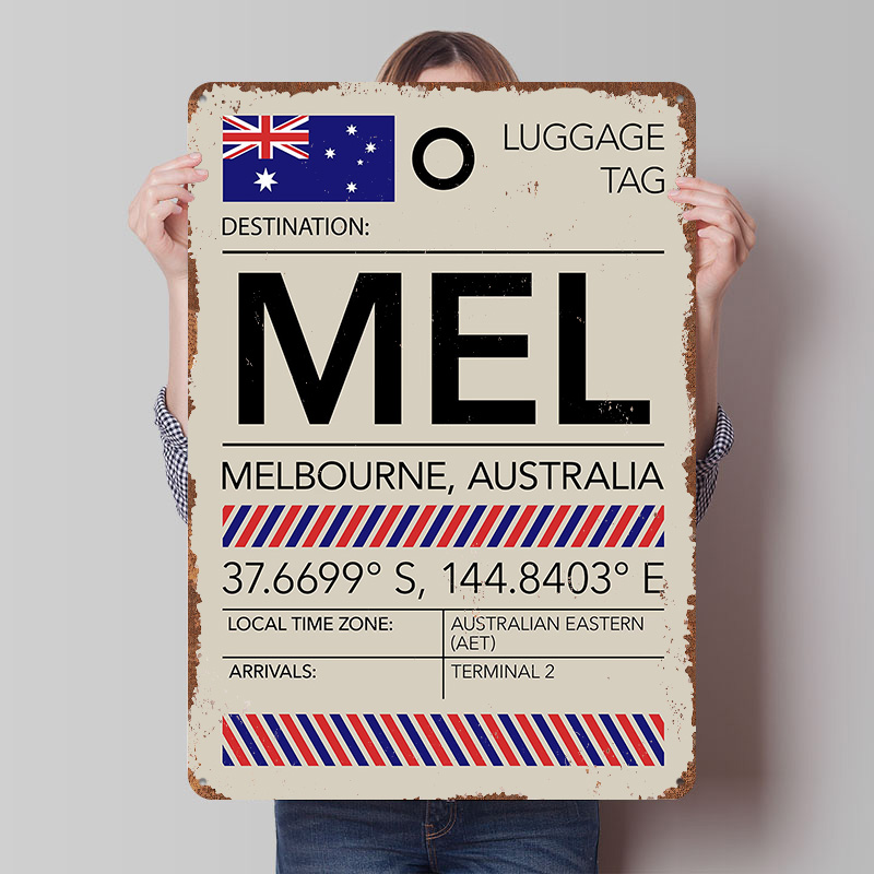MELメルボルナオーストラリア空港プリントポスターカスタマイ - Home Decor Melbourne のレビューと価格